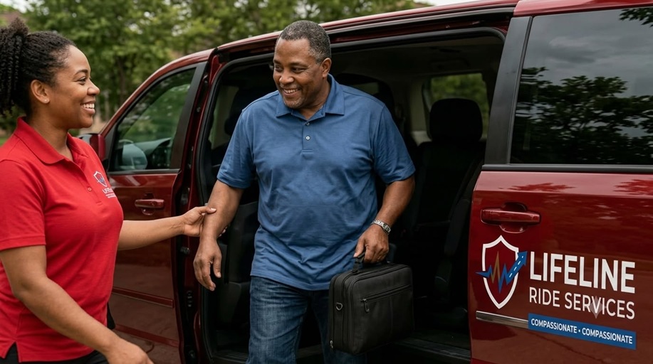 Lifeline Ride Services representing the Louisville community we proudly serve with compassionate transportation